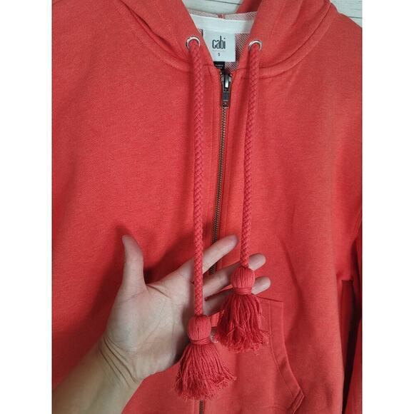 CAbi Deluxe Hoodie in Tangerine Orange,sz Small - Picture 5 of 15